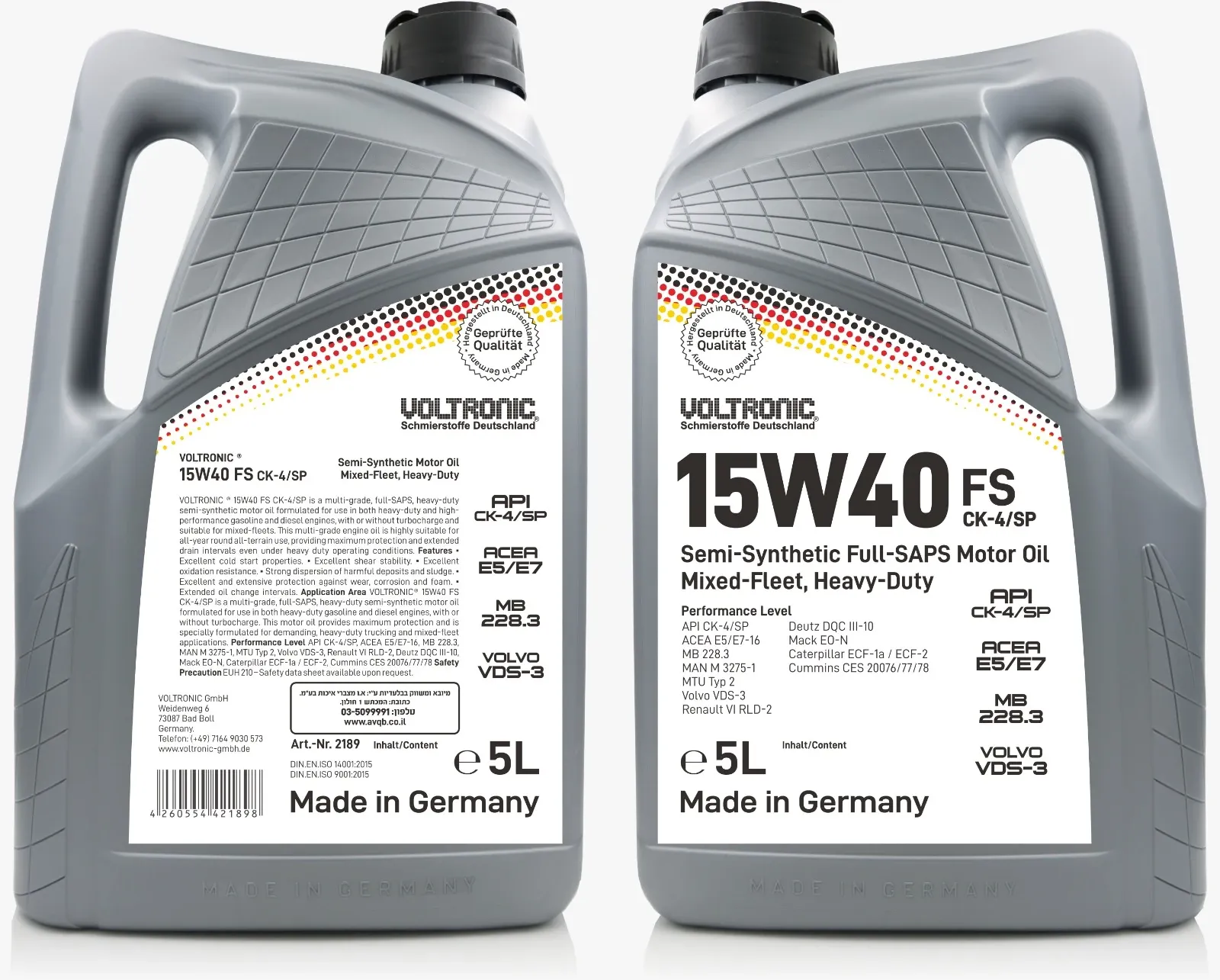 Voltronic 15W40 FS CK-4/SP